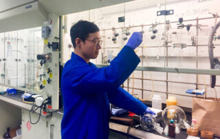 Zhiyao Lu in laboratory