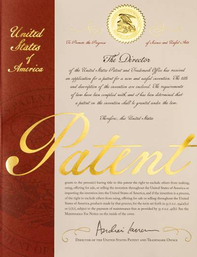 Patent cover